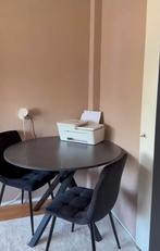 Tafel marmer + 2 stoelen, Huis en Inrichting, Ophalen, 100 tot 150 cm, Rond, 50 tot 100 cm