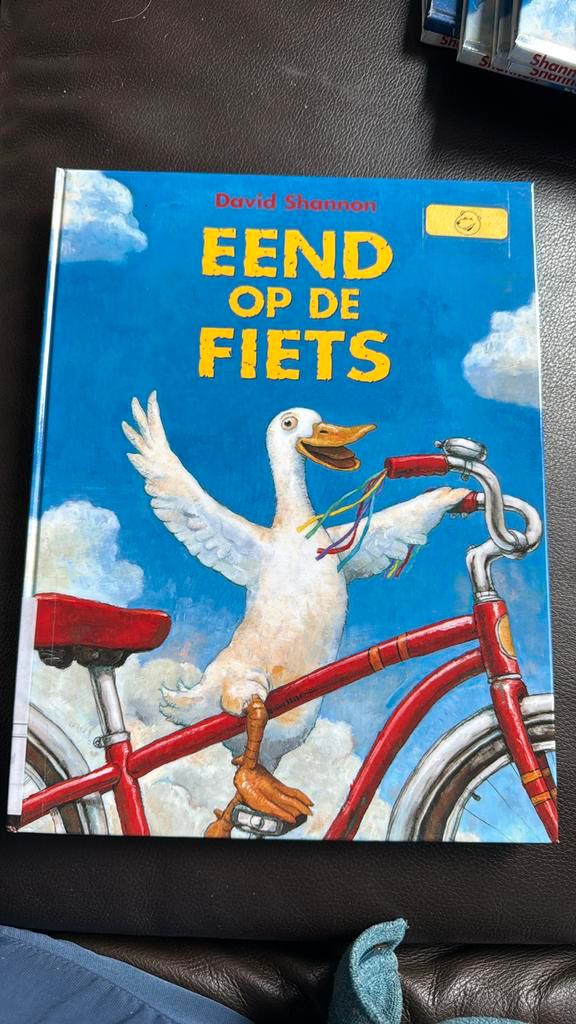 David Shannon - Eend op de fiets, Boeken, Prentenboeken en Plaatjesalbums, Zo goed als nieuw, Ophalen of Verzenden