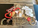 Photobooth props bruiloft thema, Ophalen, Zo goed als nieuw, Versiering, Geboorte of Huwelijk