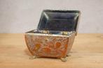 Antiek koperen doosje – P&S Dijkstra Sneek – Art Deco –, Ophalen of Verzenden