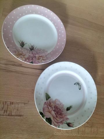 2 Nieuw microwave dishwasher Safe jbs Roses borden  beschikbaar voor biedingen