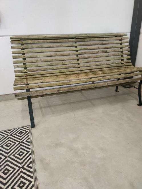 Tuinbankje, Lattenbankje, Decoratie bankje, Tuin en Terras, Tuinbanken, Gebruikt, Hout, Ophalen