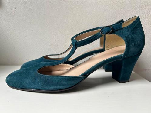 T-strap pumps van Manfield – maat 40, Kleding | Dames, Schoenen, Gedragen, Pumps, Blauw, Ophalen of Verzenden