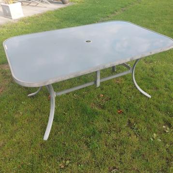 Aluminium Tuintafel buiten tafel met Parasolgat beschikbaar voor biedingen