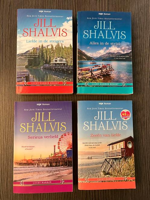 4X Jill Shalvis - serie Lucky Harbor Resort - HQN Roman, Boeken, Chicklit, Gelezen, Ophalen of Verzenden