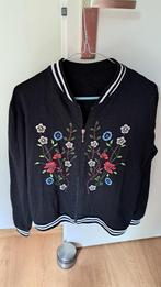 Geborduurd zwart vest - XL, Kleding | Dames, Truien en Vesten, Zwart, Maat 46/48 (XL) of groter, Ophalen of Verzenden, Zo goed als nieuw