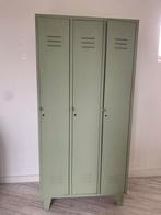 Vintage Metalen Locker Kluisjes Kast - Groene Kledingkast, Huis en Inrichting, Ophalen, Gebruikt