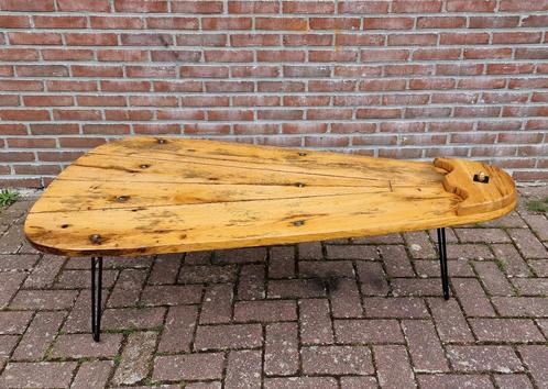 Salontafel scheepszwaard nautisch zijzwaard hairpin uniek, Huis en Inrichting, Tafels | Salontafels, Zo goed als nieuw, Minder dan 50 cm