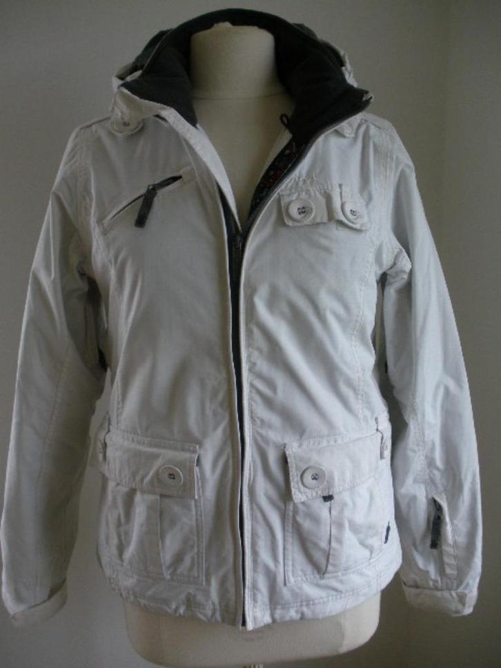 PROTEST jas jack wit maat S, Kleding | Dames, Jassen | Winter, Zo goed als nieuw, Maat 38/40 (M), Wit, Ophalen of Verzenden
