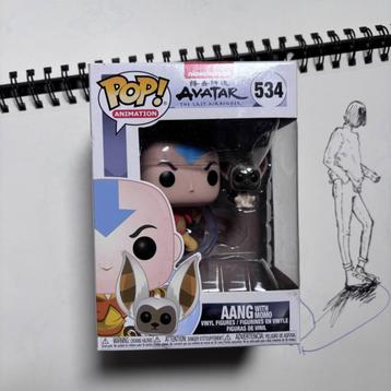FunkoPop Animation Avatar The Last Airbender 534 Aang & Momo beschikbaar voor biedingen