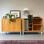 - Set van 2 vintage kantoorkasten •Dana Denmark• -, Kunststof, Gebruikt, 100 tot 150 cm, .