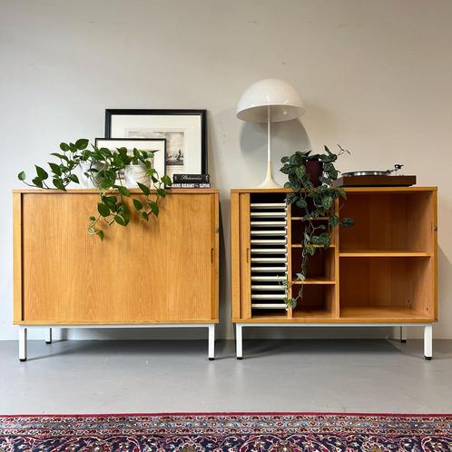 - Set van 2 vintage kantoorkasten •Dana Denmark• -, Huis en Inrichting, Kasten | Dressoirs, Gebruikt, 100 tot 150 cm, 25 tot 50 cm