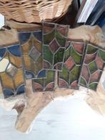 6x glas in lood paneeltjes, Doe-het-zelf en Verbouw, Glas en Ramen, Ophalen, Gebruikt, Minder dan 80 cm, Minder dan 80 cm