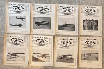 8 stuks Fokker Bulletin  1929 en 1930 beschikbaar voor biedingen