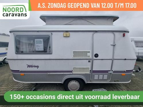 ERIBA TRITON 350 ENKELE BEDDEN +DINETTE +KOPKEUKEN +VOORTENT, Caravans en Kamperen, Caravans, Bedrijf, tot en met 2, 750 - 1000 kg