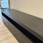 Tv meubel Oakura zwart 158 cm - Richmond Interiors, Ophalen, Zo goed als nieuw, Minder dan 50 cm