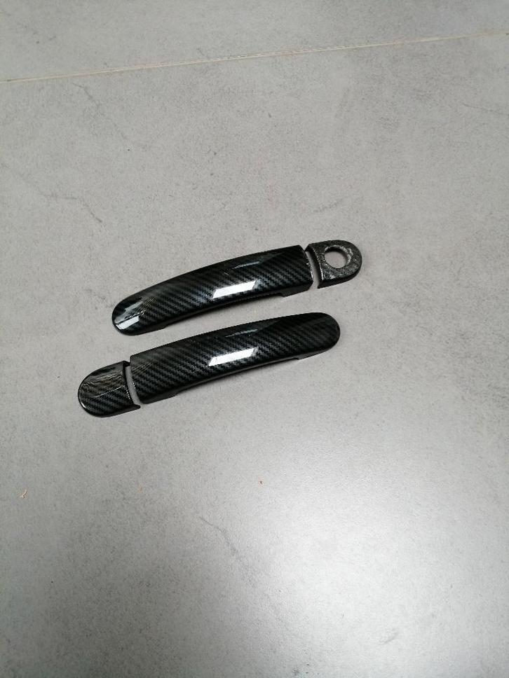 Setje carbon look deurgreep plaatjes  VW GOLF 5   2004/2009, Auto-onderdelen, Overige Auto-onderdelen, Volkswagen, Gebruikt, Ophalen of Verzenden