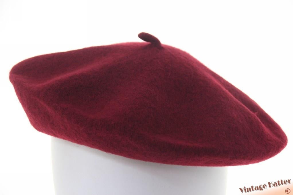 Alpino Baret bordeaux donker rood geweven 54-60 NIEUW, Ophalen of Verzenden, Nieuw, Maat 38/40 (M), Muts