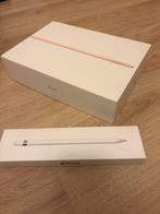 Ipad 7e generatie + apple pencil, Computers en Software, Apple iPads, Rose Goud, Apple iPad, Zo goed als nieuw, 128 GB