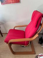 Poang stoel rood Ikea, Huis en Inrichting, Ophalen, Zo goed als nieuw