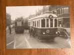 Foto: Trams in Voorburg, 1949, Ophalen of Verzenden, Gebruikt, Tram, Kaart of Prent