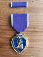 Purple Heart Medaille Baton Replica WW2 US Army Reenactment, Ophalen of Verzenden, Landmacht, Nederland, Lintje, Medaille of Wings
