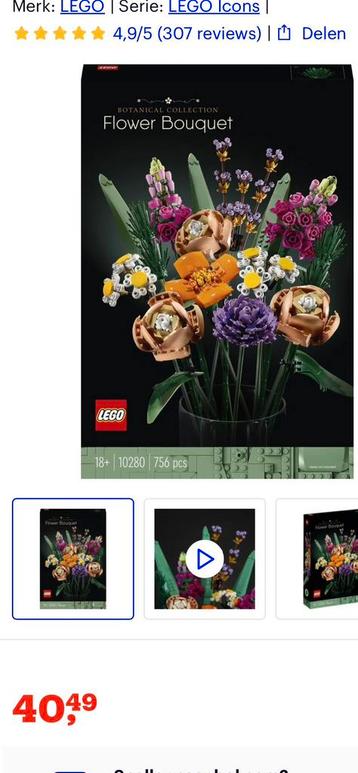 LEGO Icons Bloemen Boeket - Botanical Collection - 10280 beschikbaar voor biedingen