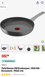 Tefal Renew Keramische koekenpan 28 cm, Ophalen of Verzenden, Nieuw, Aluminium, Koekenpan of Braadpan