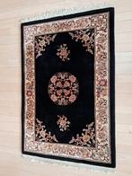 Handgeknoopt Chinees Tapijt, Ophalen, Gebruikt, 100 tot 150 cm, Zwart