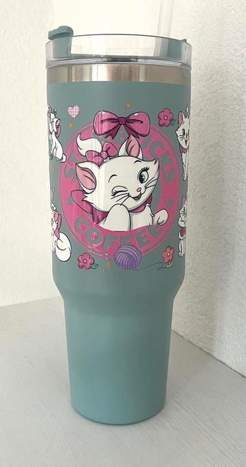 Stanley lookalike thermobeker met Disney Marie aristocats beschikbaar voor biedingen