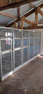 6 volieris 78 breed en 195 hoog en 2.00 diep, Ophalen, Aluminium, Volière