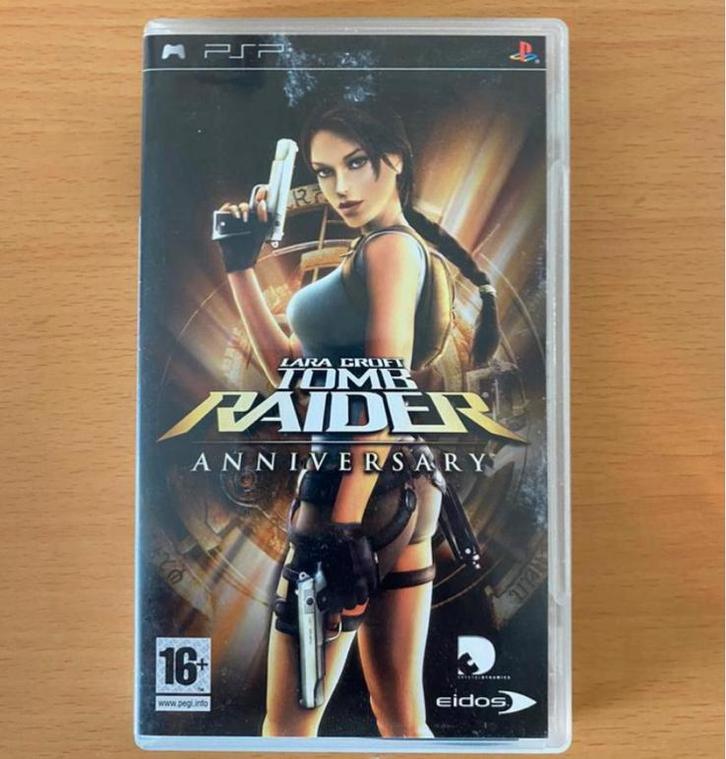 Lara croft tomb raider anniversary, Spelcomputers en Games, Games | Sony PlayStation Portable, Zo goed als nieuw, Avontuur en Actie