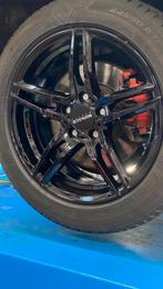 Aluminium velgen Monaco GP1 Gloss Black wheels 17", Auto-onderdelen, Banden en Velgen, Velg(en), 17 inch, 225 mm, Winterbanden