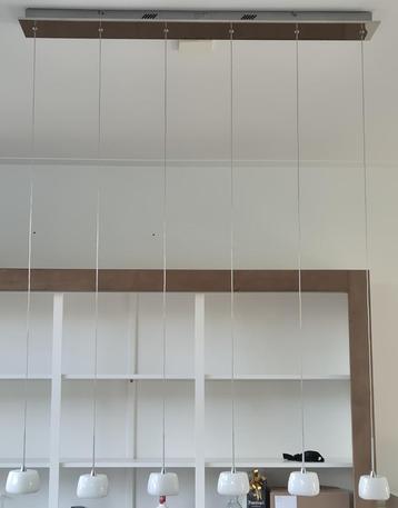 hanglamp van glas, geschikt voor hogere plafonds beschikbaar voor biedingen