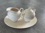 Wedgwood Windsor suikerpot+melkkan met onderzetter, Overige typen, Ophalen of Verzenden, Zo goed als nieuw, Wedgwood