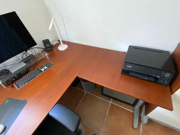 Bureau en / of hoekbureau Ikea Effektiv  zgan - afbeelding 2