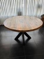 Mango houten ronde eettafel, Huis en Inrichting, Tafels | Eettafels, Ophalen, Zo goed als nieuw, Rond, 100 tot 150 cm
