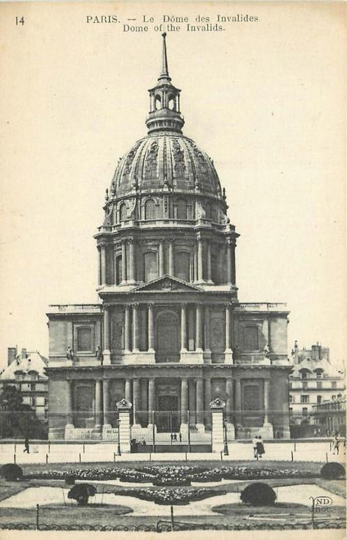 (376-195-017) Paris Dome des Invalides, Verzamelen, Ansichtkaarten | Buitenland, Frankrijk, Verzenden