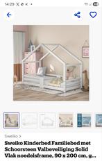 Kinderbed met schoorsteen 90x200 cm., Ophalen, Zo goed als nieuw