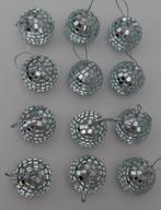 Disco Kerstballen -12 st.-Zilver- D4 cm-kunststof, Diversen, Ophalen, Zo goed als nieuw