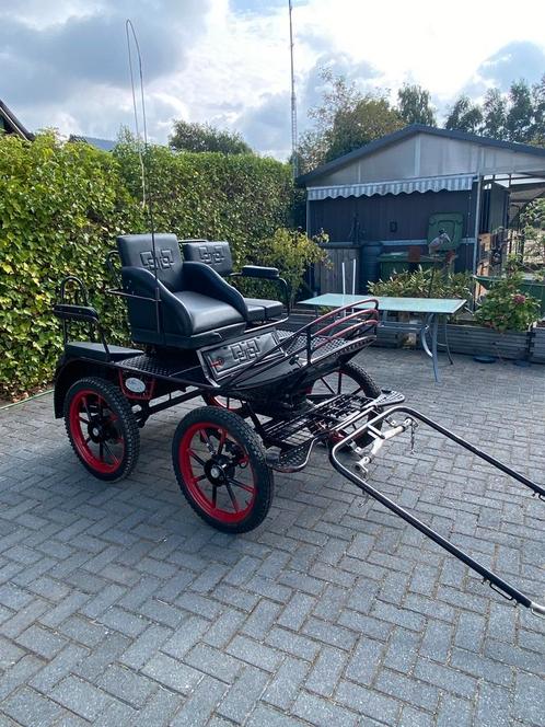 Mooie marathonwagen voor pony’s enkel en dubbelspan, Dieren en Toebehoren, Rijtuigen en Koetsen, Gebruikt, Marathonwagen, Pony