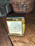 Brocante antieke reiswekker klok wekker, Antiek en Kunst, Ophalen of Verzenden