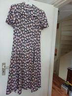 Echte retro vintage gebloemde katoenen jurk maat M/L, nieuw!, Maat 38/40 (M), Blauw, Nieuw, Ophalen of Verzenden