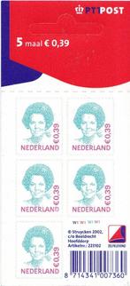 Koningin Beatrix – logo PTT Post – W1W1W1W1 – MNH – V 2037, Postzegels en Munten, Postzegels | Nederland, Verzenden, Na 1940, Postfris