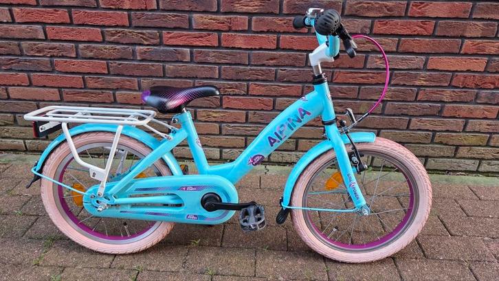 Zeer nette 16 inch Alpina Girlpower, Fietsen en Brommers, Fietsen | Meisjes, Zo goed als nieuw, 16 inch, Handrem, Ophalen