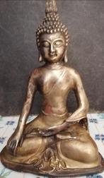 Boeddha Shakyamuni. Brons. Oud. Ouderdoms patina. 29 cm., Gebruikt, Ophalen