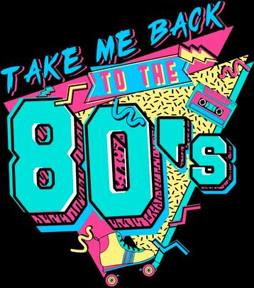 Take me back to the 80's sticker (NIEUW)