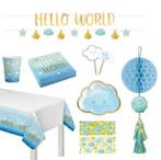 Restpartij geboorte versiering Hello World boy and girl, Hobby en Vrije tijd, Feestartikelen, Ophalen of Verzenden, Nieuw, Versiering