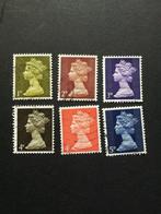 Engeland UK kopjes vf Koningin Elizabeth gestempeld, Ophalen of Verzenden, Gestempeld