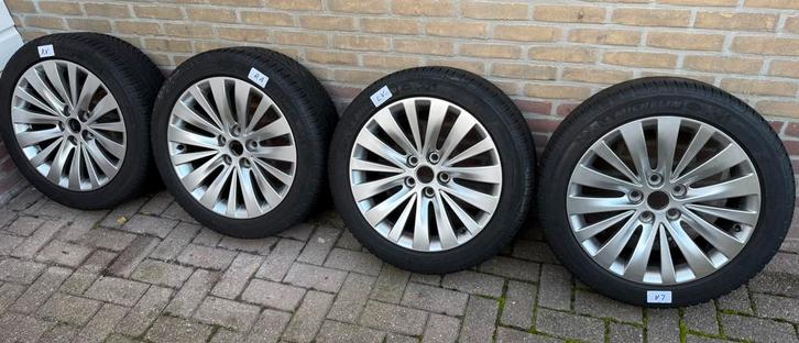 Saab Alu 103 (Rotor) velgen met winterbanden voor 9-5NG, Auto-onderdelen, Banden en Velgen, Banden en Velgen, Winterbanden, 18 inch